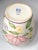 Vintage 1960s Mediterranean Hand Painted Glazed Flower Vase Rose Motif For Sale - Image 10 of 12