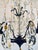 Myran Allan Luxury Lighting Italian Amber and Clear Crystal Bronze Versailles Chandelier For Sale - Image 4 of 7