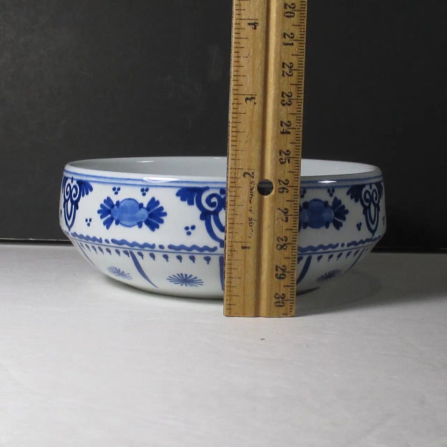 Delft Vintage MCM Delft De Porceleyne Fles Bowl For Sale - Image 4 of 6