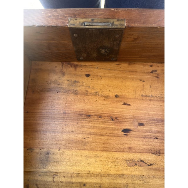 Brown 20th Century Louis XVI Writing Desk in Inlaid Wood with Drawers and Pull-Out Top, 1900 For Sale - Image 8 of 18