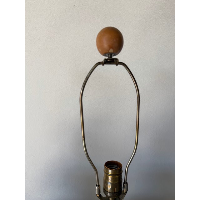 1980’s Vintage Handmade Organic Terracotta Table Lamps – A Pair For Sale - Image 11 of 12
