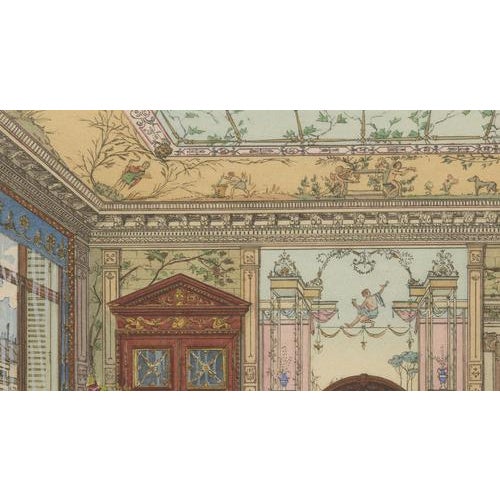 After Henry dAllemagne Pompeian Elegance: A Grand Neoclassical Dining Room Interior, 1900, Print For Sale - Image 6 of 10