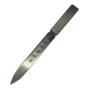 Edwardian Style Engine Turned Letter Opener Sterling Silver Ari D Norman - 2004