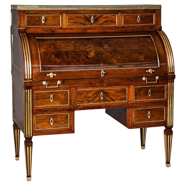 Late 18th Century Roll-Top Bureau, France For Sale - Image 9 of 11