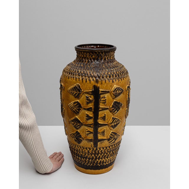 20th Century German 'W. Germany' Ceramic Vase For Sale - Image 17 of 18