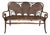 Late 19th Century Art Nouveau Fischel Bentwood Settee Bench, Made in Austria For Sale