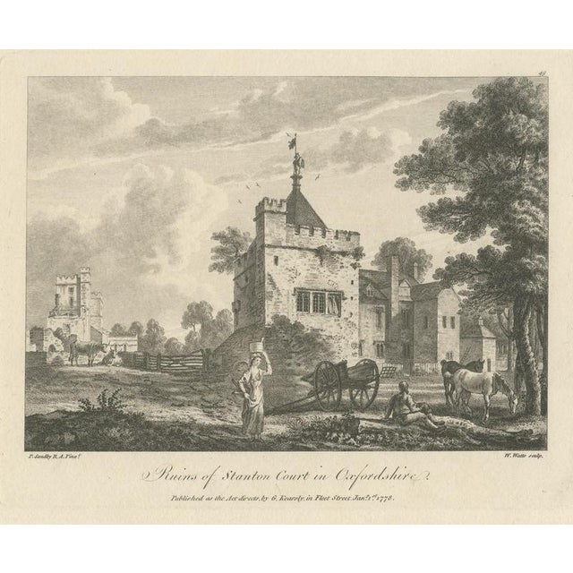 After Paul Sandby, Ruins of Stanton Court, Oxfordshire, 1778, Engraving For Sale - Image 12 of 12