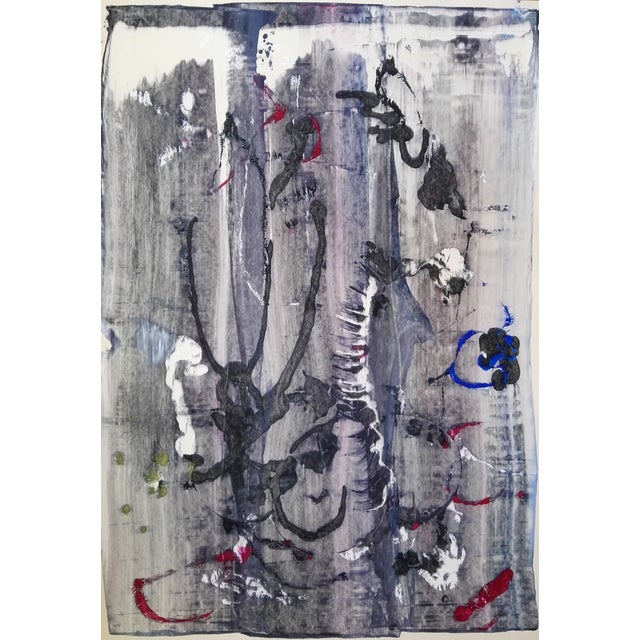 Stefano Mazzolini, AC1, 2017, Acrylic on Paper For Sale