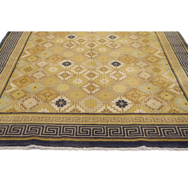 Vintage Chinese Rug, 04'08 X 06'09 For Sale - Image 4 of 6