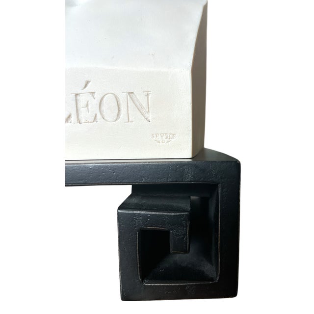 Napoléon Bust by Antoine-Denis Chaudet – Museum Cast (Sèvres / Louvre Stamp), on Custom Plinth For Sale - Image 9 of 13