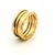 1990s 1990s Bulgari B.zero1 Three-Band Ring in 18k Yellow Gold, Size 7.5 For Sale - Image 5 of 11