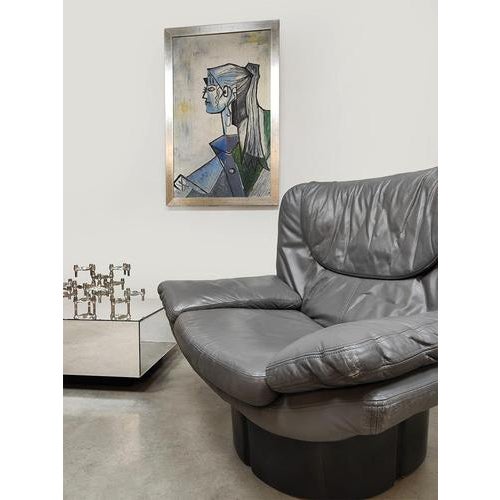 1970s Vintage Il Poltrone Leather Lounge Chair by Ammannati & Vitelli, 1970s For Sale - Image 5 of 6