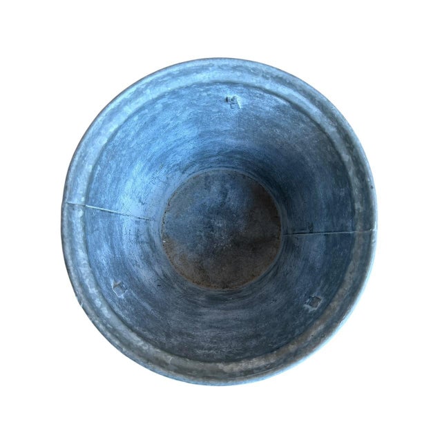 The French Zinc Bucket Pail with Original Labels is a vintage collectible item that adds a touch of nostalgia to any...