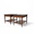 This pair of end tables by Lane Furniture exemplifies the streamlined functionalism of American Mid-Century Modern design....