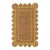 Margarita Scallop Jute Hand Made Bohemian Rug For Sale