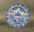 American Boston State House Pair of Staffordshire Blue and White Pottery Plates, John Rogers & Son Circa 1825 For Sale - Image 3 of 6