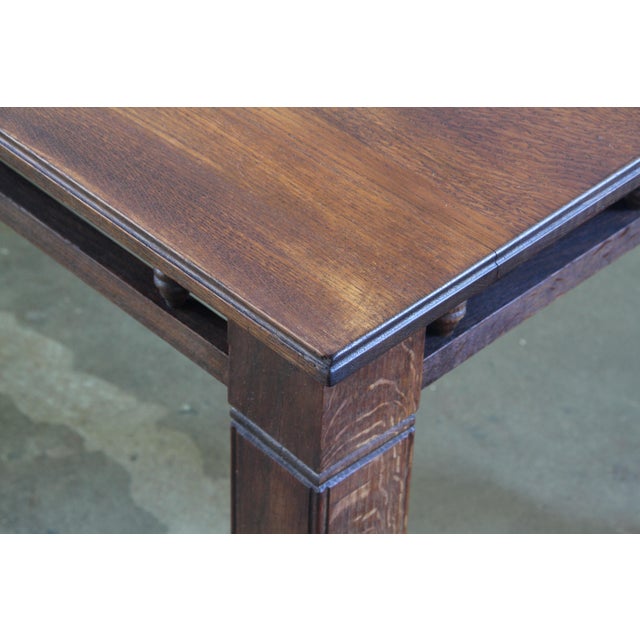 Vintage Danish Oak Farmhouse Table, 1900 For Sale - Image 14 of 17