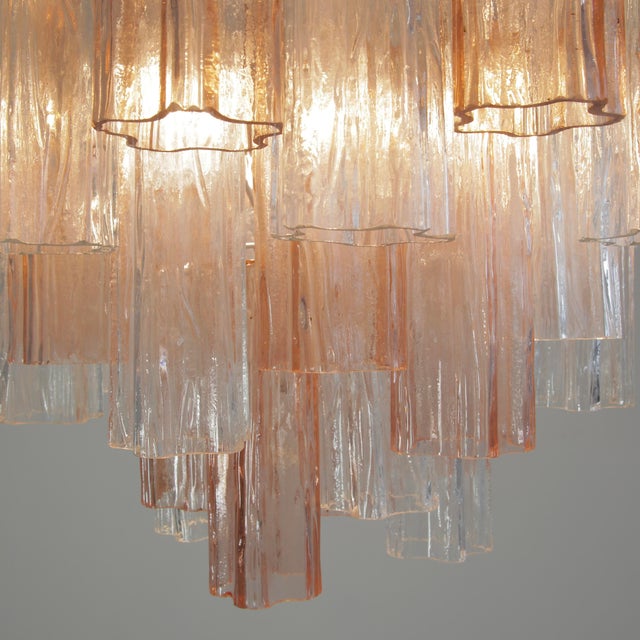 Large Tronchi Murano Glass Chandelier from Made Murano Glass, 1980s For Sale - Image 3 of 6