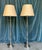 1940s French Nickel-Plated Floor Lamps With Hexagonal Shaped Bases - a Pair For Sale - Image 13 of 18