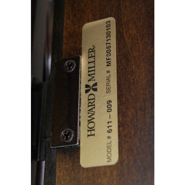 Howard Miller Trestle Tall Case Grandfather Floor Clock For Sale - Image 15 of 18