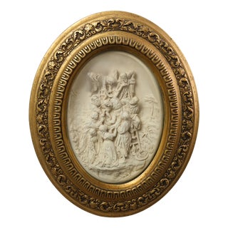 E. Cassier after Rubens, The Descent from the Cross Bas-Relief, 1800s, Pipe Clay For Sale