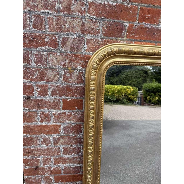 W: 130cm (51.2")h: 150cm (59.1")d: 5cm (2") a fabulous large antique english 19th century carved wood & gesso arched top...