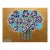 Original Painting on Canvas by CL Auker “Roses on Gold With Blue” For Sale