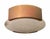 Kelly Wearstler Modern Bronze and Alabaster Flush Mount Light Fixture.
