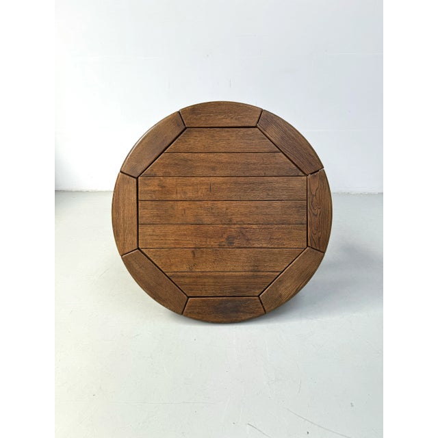 Brutalist Vintage Danish Brutalist Coffee Table in Oak, 1960s For Sale - Image 3 of 11
