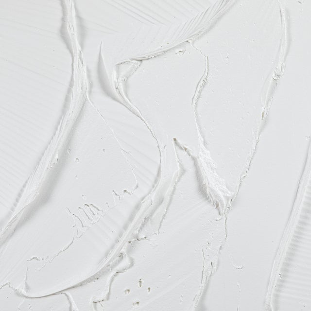 A captivating exploration of depth and dimension, this abstract textural painting by Michael Allen is a striking statement...