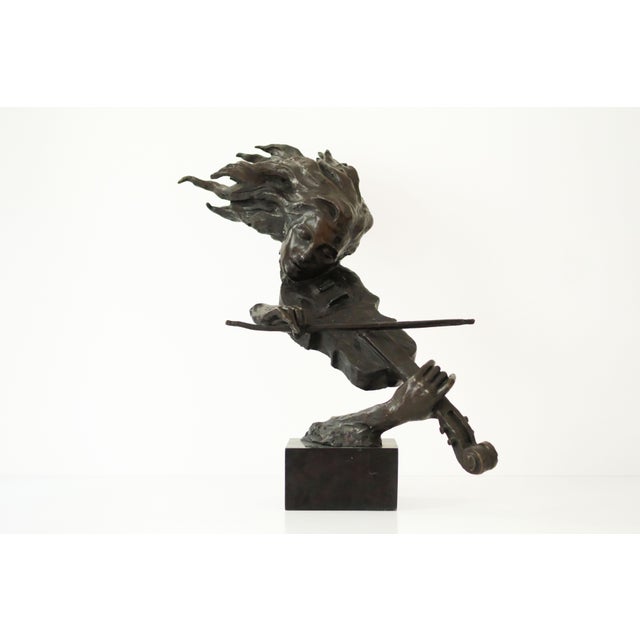Salvador Dali, Black Violinist Sculpture, 1970s, Bronze For Sale - Image 14 of 14