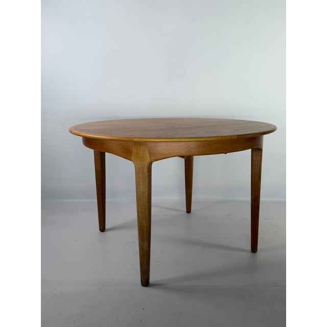 Danish Modern Extendable Oak Dining Table by Henning Kjærnulf for Sorø Stolefabrik, 1960s For Sale - Image 16 of 16
