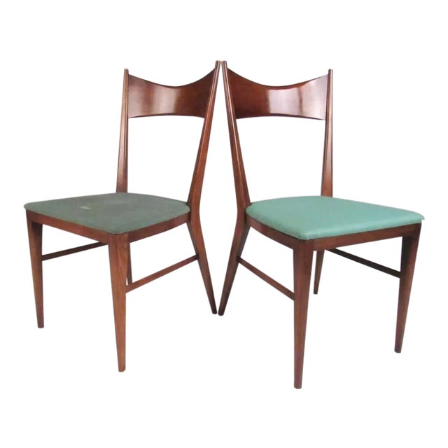 1970s Mid-Century Paul McCobb Dining Chairs - a Pair For Sale