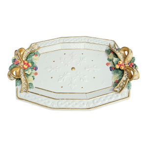 Vintage Fitz and Floyd Christmas Holiday Serving Platter