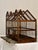 19th Century Architectural Dual Compartment Wood and Wire Birdcage For Sale In Philadelphia - Image 6 of 16