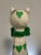 Paper Vintage Jeanne Valentine–Attributed Cream and Green Papier-Mâché Cat Sculpture For Sale - Image 7 of 9