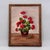 Vintage Floral Still Life Oil Painting Red Geraniums in Ornate Gilt Frame - Signed by David For Sale - Image 12 of 12