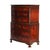 Floral Painted Chinese Chippendale Mahogany Six Drawer Highboy Chest C1920 For Sale - Image 11 of 18