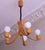 Wood Danish Variable Height Chandelier with Five-Arms from Domus, 1970s For Sale - Image 7 of 7