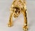 Early 21st Century Contemporary Gold Leopard Statue Sculpture 22" For Sale - Image 5 of 12