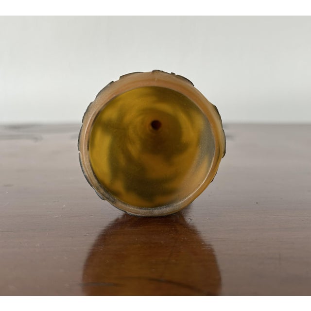 Art Nouveau Maple Leaf Cameo Glass Vase from Emile Gallé, 1900s For Sale - Image 6 of 9