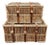 Classic Wicker Basket Travel Case (Set of 2) For Sale