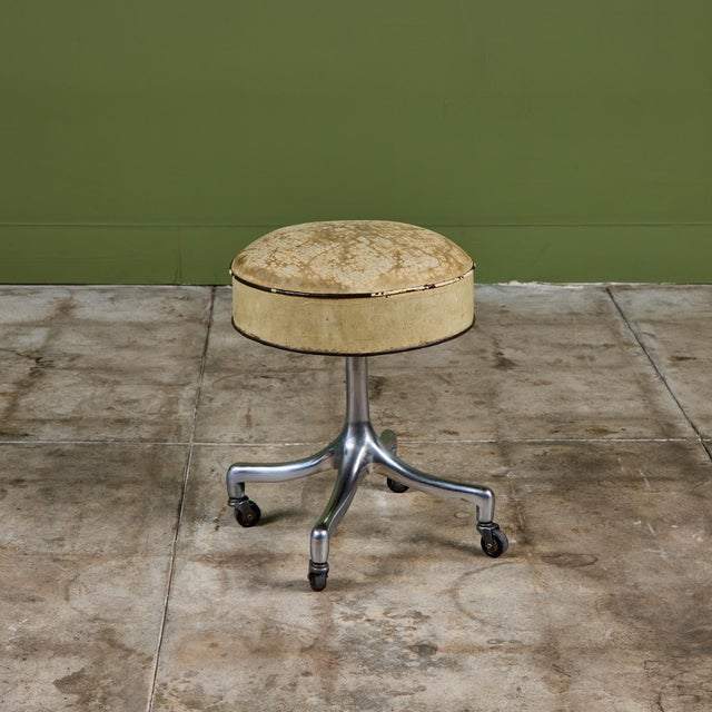 Metal Adjustable Swivel Stool by Virtue Bros For Sale - Image 7 of 14