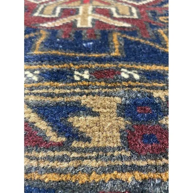 1990s Handwoven Ghochan Tribal Area Rug For Sale - Image 5 of 9