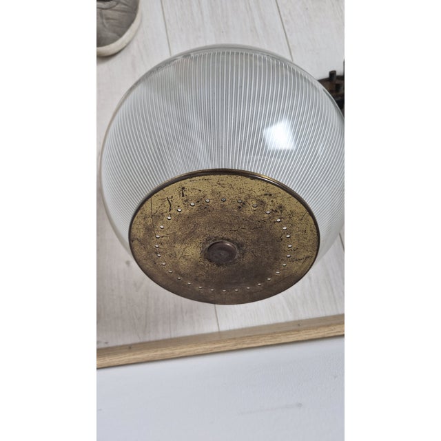 Feltre Brass Wall Lamps with Fresnel Glass for Greco, 1950s, Set of 2 For Sale - Image 14 of 18