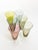 Colored Glass Champagne Coupes, France, 1970, Set of 6 For Sale - Image 10 of 13