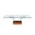 This Mid-Century Modernist cocktail table, designed in America circa 1960, is a masterful combination of organic curves...