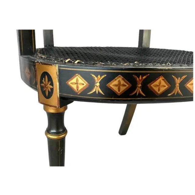 Regency Style Painted Armchairs, a Pair For Sale - Image 14 of 16