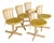 Set of 5 Scandinavian Swivel Chairs by Edsbyverken, 1960s For Sale