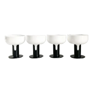 1980s Jorma Vennola for Iittala Finland Kaveri Champagne Coupe Glassware- Set of 4